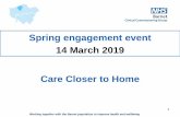 Spring engagement event 14 March 2019 Care Closer to Home · 14/03/2019  · 49 PHGH Doctors 10941 Network Six 50 Temple Fortune Health Centre 7264 Network Six 51 The Practice @ 188