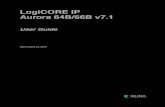 LogiCORE IP Aurora 64B/66B v7 - Xilinx8 LogiCORE IP Aurora 64B/66B v7.1 User Guide UG775 April 24, 2012 Chapter 1: IntroductionTools For the supported versions for these tools, see
