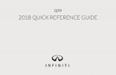 Q50 2018 QUICK REFERENCE GUIDE · 2018-04-07 · should always ride in the rear seat properly secured in child restraints or seat belts according to their age and weight. • Do not