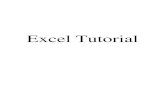 Excel Tutorial - VAAO Excel Tutorial Pre-… · Entering Data into Excel This tutorial is designed to assist the beginner and refresh the experienced Excel user on some of the skills