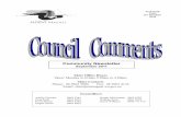 Community Newsletter · Wednesday 14 September 2011 Wednesday 16 November 2011 No meeting scheduled January 2012 Wednesday 14 March 2012 Wednesday 13 May 2012 AUDIT / FINANCE COMMITTEE
