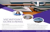 Viewpoint Screening - Viewpoint Screening...Viewpoint Screening provides everything you need; Background Checks, Drug Testing, Immunization Tracking, HIPAA Training and more! Better