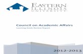 Council on Academic Affairs - EIU Learning... · responsibilities to students and to the public to establish meaningful goals and expectations for students, to provide information