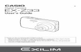E Digital Camera - Home | CASIO · 1 E Thank you for purchasing this CASIO product. • Before using it, be sure to read the precautions contained in this User’s Guide. • Keep