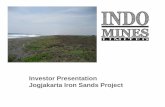 Investor Presentation Jogjakarta Iron Sands Project · The Company does not purport to give financial or investment advice. No account has been taken of the objectives, financial