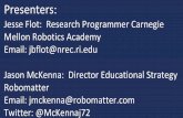Developing Computational Thinking through a Virtual Robotics … · 2020-07-07 · computational thinking are new basic skills that all K‐12 students must learn. •Robotics provides