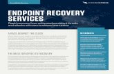 CrowdStrike Services ENDPOINT RECOVERY SERVICES · CrowdStrike® Endpoint Recovery Services delivers the right combination of technology, intelligence and expertise to assist you