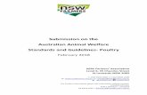 Submission on the Australian Animal Welfare …...Australian Animal Welfare Standards and Guidelines- Poultry Page 3 of 19 About NSW Farmers A profitable and sustainable New South
