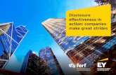 EY Disclosure Effectiveness - In action companies …...For more information about disclosure effectiveness actions and what companies can do now, as well as for additional examples