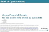 Bank of Cyprus Group · 49 Net NPEs reduced to 133 156 255 192 0 127 127 127 0 153 204 191 191 191 203 224 230 234 234 234 0 97 114 Pro forma2,5 Capital ratios • CET 1 ratio7 at