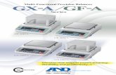 Multi-Functional Precision Balances GX-A GF-A...The leveling feet can be adjusted up or down smoothly using large thumbwheels. Security slot An off-the-shelf (such as Kensington) anti-theft
