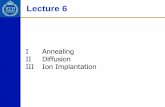 Lecture 6 - KTH · 2012-02-08 · = 3.5-4.5 eV Self-diffusion in Si: E a = 5 eV Process Integration: Thermal budget in a process is often attributed to the Dt product. Total process