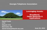 Georgia Telephone Association Leveraging Assets: Broadband ... · HGW Technology Advances – Faster processors, sophisticated software, more bandwidth in the HGW – But HGWs are