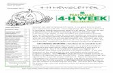 HART MI 4-H NEWSLETTER · ST. JUDE’S TRAIL RIDE Holladay’s Saddle Up for Fall enefit for St Jude's hildren's Hospital is scheduled for Saturday, October 17, 2015. It will include