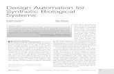 Design Automation for Synthetic Biological Systemssoha/paperArchive/2012 Design...One synthetic biology design approach aims for systematic construction of larger systems from biolo-gical