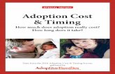 SPECIAL REPORT Adoption Cost & Timing · the adoption process—how quickly they collected documents and completed their home study—but then entered the formal “wait” to be