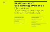 Whitepaper R-Factor™ Scoring Model Bringing Transparency ......Kushal Shah Quantitative Research Associate. R-Factor™ Scoring Model Bringing Transparency to ESG Investing 2 Contents