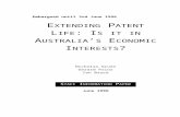 Embargoed until 3rd June 1996 - Lateral Economics€¦  · Web viewExtending Patent Life: Is it in Australia’s Economic Interests? Nicholas Gruen Gerard Prior Ian Bruce. Staff