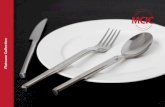 Flatware Collection - MCIC · and contemporary, the installation of Barcelona PVD flatware is the best way to add character to your tabletop presentation. Barcelona PVD Black Item#