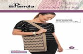 100% Cotton Crochet Tote Bag€¦ · Side Panels, Base and Handle (worked as one piece) Using 3.50mm (US E/4), (UK 9) Hook and MC, make 21ch. 1st row - 1dc into second ch from hook,