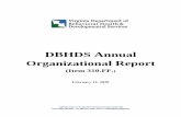 DBHDS Annual Organizational Report€¦ · Tx – Treatment PT – Part Time Admin. – Administrative BH/Behav. – Behavioral Srvcs. – Services DD – Developmental Disability