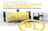 UL PERFORMANCE MATERIALS UL YELLOW CARD …...Bringing together thousands of suppliers, Prospector offers an online service to sort and search materials by properties, applications,