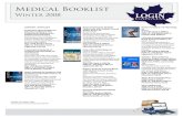 Medical Booklistlb.ca/pdf/hsbl4q08.pdf · Clinical Biochemistry, 2e Luxton 2008, Book #: LZ886 ISBN 13: 978-1904842-41-5 Scion, $50.95 Cellular Signal Processing: An Introduction
