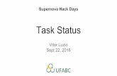 Task Status - indico.fnal.gov · Task Status Vitor Luzio Sept 22, 2018 Supernova Hack Days. Introduction 2 Task proposal: 1. Time-dependent fluxes for SNOwGLoBES 2. Timing resolution