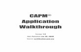 CAPM آ® Application Walkthrough CAPM آ® Application Walkthrough Version: 1 .0 Date Published: J an 28,