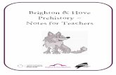 Brighton & Hove Prehistory Notes for Teachers€¦ · Brighton & Hove, as part of the South Downs, must have provided good hunting grounds, not only because of the availability of