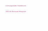 Crnogorski Telekom 2018 Annual Report on... · of fixed and mobile telecommunication services (voice, internet, TV, FMC services, leased-line circuits, data networks, ICT and Cloud