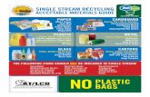 SINGLE STREAM RECYCLING ACCEPTABLE MATERIALS GUIDE Cardboard Boxes Food Boxes Shipping/Moving Boxes