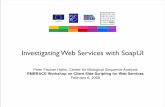 Investigating Web Services with SoapUI€¦ · Investigating Web Services with SoapUI Peter Fischer Hallin, Center for Biological Sequence Analysis EMBRACE Workshop on Client Side