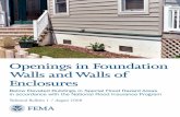 Openings in Foundation Walls and Walls of Enclosures...eas under elevated non-residential buildings meet the same requirements as those for enclosures under elevated residen-tial buildings.