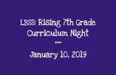 Curriculum Night January 10, 2019 - Lake Braddock ......Curriculum Night January 10, 2019 Agenda Objective: To learn more about Lake Braddock and the courses available to students