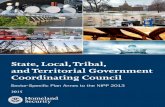 State, Local,Tribal, and Territorial Government ... · SLTT perspective on Federal policy, programs, tools, and capabilities, including NIPP 2013 and Sector-Speciic Plans development;