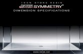 LINEAR 100% STONE RESIN SYMMETRY - TMUK ·  dimension specifications 100% stone resin elementary symmetry linear ˜ ® ® ®