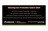 Reducing Corn Produc.on Costs Webinar February 1, 2016...February 1, 2016 Reducing Corn Produc.on Costs Webinar, February 1, 2016 Transgenics or not? • Seed costs can be reduced