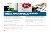 Avery Dennison Durables · label.averydennison.eu Designed and Engineered Solutions Designed and Engineered Solutions Designed and Engineered Solutions applicationguide Overlamination
