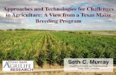 Approaches and Technologies for Challenges in Agriculture: A … · 2019-01-21 · 2013 Region Acreage planted Average yield High Plains 951,000 acres (855,000 harvested) 204.8 bu/acre