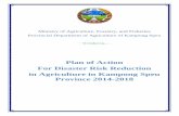 Plan of Action for Disaster Risk Reduction in Agriculture ... · Disaster Risk Reduction in Agriculture in Kampong Speu province for the period 2014-2018. This Plan of Action for