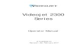 Videojet 2300 Series Operator Manual...Videojet 2340, 2351 and 2361 Operator Manual iv Rev AA Customer Training If you wish to perform your own service and maintenance on the printer,