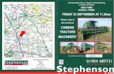COMBINE TRACTORS - Stephenson€¦ · Richard Tasker (Auctioneer): 07801 685662 Andrew Williams (Accounts): 01904 486718 Payment Terms: All lots must be paid for on the day of the