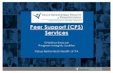 Peer Support (CPS) Services - Beacon Health Options · (1) Adult Peer Support Services: To be eligible for adult peer support services, an individual shall meet the following: (a)