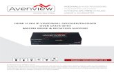 HDMI H.264 IP VIDEOWALL DECODER/ENCODER …...Control Your Video VIDEO WALLS VIDEO PROCESSORS VIDEO MATRIX SWITCHES EXTENDERS SPLITTERS WIRELESS CABLES & ACCESSORIES HDMI H.264 IP