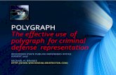 POLYGRAPH The effective use of polygraph for criminal ... · Polygraph • A POLYGRAPH IS A DECISION SUPPORT TOOL TO ASSIST PROFESSIONALS IN MAKING MORE ACCURATE DECISIONS BY ACCESSING
