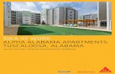 SIKA AT WORK ALPHA ALABAMA APARTMENTS TUSCALOOSA, … · engineer at Trinitas Construction of Lafayette, Indiana, the general contractor on the project, said he recommended the Sarnafil