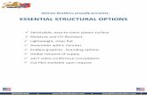 ESSENTIAL STRUCTURAL OPTIONSgilmanbrothers.com/assets/essential-structural-options.pdfESSENTIAL STRUCTURAL OPTIONS Sanitizable, easy-to-clean plastic surface Moisture and UV Resistant