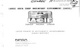 LARGE AREA CROP INVENTORY EXPERIMENT (LACIE)...LARGE AREA CROP INVENTORY EXPERIMENT (LACIE) c CROP INVENTORY "' IoU )(~." C x~"' ~ "'Z ••• NASA NOAA USDA LACIE PHASE III ACCURACY