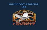 COMPANY PROFILE OF - Masikhulumemasikhulume.com/.../2017/07/2-MAIN-PROFILE-WORD.pdf · COMPANY PROFILE OF. General Company Info ... 2 TLB (JCB, Cat) 2010 1 TIPPER TRUCK 2010 1 16